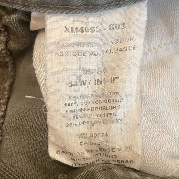 Columbia Olive Tan Cargo Shorts size 34 - Picture 4 of 5